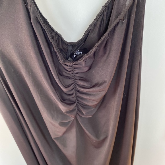 Black Slinky High Neck Dress with Cutouts - Picture 10 of 10